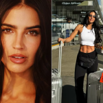 Critican a Bárbara de Regil por hacer ejercicio arriba del avión; asegura que trataba de evitar una trombosis